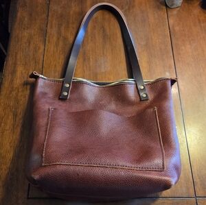 Portland Leather Nutmeg Tote